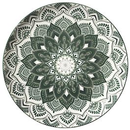 Home Deco Factory Vajilla 12 Piezas de Cerámica con Diseño Mandala Verde