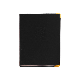 Q-connect Listín Telefónico Tapa Flexible con Cantonera Dorada 210x150 mm