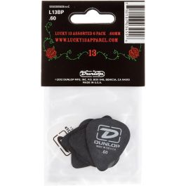 Dunlop Púas Lucky 13 Series Ii The Original - 1,00 Mm Pack Surtido 36 Ud.