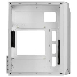 Mars Gaming MC-S1 Caja Ordenador Gaming Compacta Micro-ATX con Ventana Lateral, Iluminación ARGB Frontal 12 Modos y Ventilador Trasero FRGB Incluido