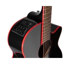Takamine GF49 E/A Guitarra Electroacústica FX Cutaway Cosmic Black Pearl