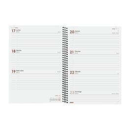 Finocam Agenda Anual Year Espiral E10-155x212 mm Svh Negro 2025