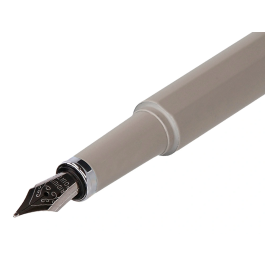 Belius Pluma y Funda Space B Minimalista Gris Tinta Azul Caja Diseño Similpiel M