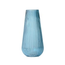 DKD Home Decor Jarrón Moderno Verde Menta y Azul de Cristal. Pack de 6 Unidades. Medidas 14 x 30 x 14 cm