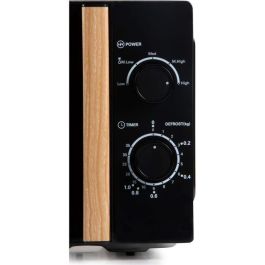 Horno microondas DOMO DO2820 - 20L - 700W - Temporizador 35 min - Función descongelación - L44 x P35,8 x H 25,8 cm - Acabado en madera negra Horno microondas DOMO DO2820 - 20L - 700W - Temporizador 35 min - Función descongelación - L44 x P35,8 x H 25,8 cm - Acabado en madera negra