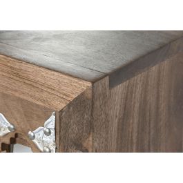 Cajonera Home ESPRIT Marrón Negro Plateado Madera de mango Espejo Indio 45 x 35 x 105 cm Cajonera Home ESPRIT Marrón Negro Plateado Madera de mango Espejo Indio 45 x 35 x 105 cm