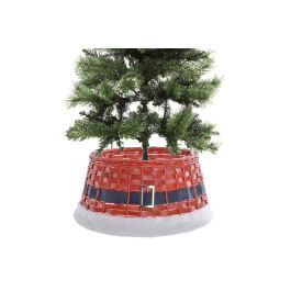 DKD Home Decor Base Árbol Navidad Tradicional Rojo Mimbre y Madera 45 x 45 x 22 cm (2 Unidades) Precio: 21.49999995. SKU: B18MH2W6H8