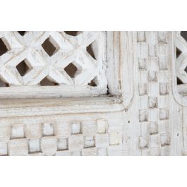 DKD Home Decor Estantería de Mango y MDF Blanca de 6 Estantes 40 x 200 x 180 cm