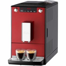 Melitta E950-104 Cafetera Espresso Automática Caffeo Solo, Molinillo Integrado, 15 Bares, 3 Niveles de Intensidad, Depósito 1.2L, Rojo