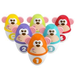 Juego de bolos animales con pelota 11x15x9 cm
