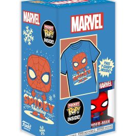 Funko Pop & Tee Holiday Spiderman Talla L 72947 Marvel