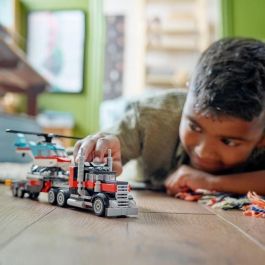 Juego de construccion camión plataforma con helicóptero lego creator Juego de construccion camión plataforma con helicóptero lego creator