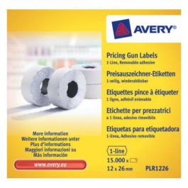 Pack 10 Rollos de Etiquetas Blancas-Despegables de 1 Línea-1.500 Etiquetas 12X26Mm por Rollo Avery PLR1226 Precio: 36.49999969. SKU: B1GE3YRSZD