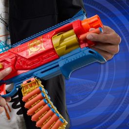 Nerf HASG17594N0 Lanzador Loadout Shadowspeed Recon con tambor giratorio de 6 dardos, incluye 14 dardos Nerf N1 y almacenamiento