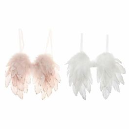 Decoracion Colgante Navidad Fantasia DKD Home Decor Rosa Palo Blanco 4 x 33 x 28 cm (2 Unidades) Precio: 14.60712. SKU: B1JJ2ZZWMB
