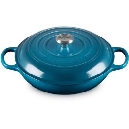 Le Creuset Olla Gourmet de Hierro Fundido 30cm, Azul Turquesa