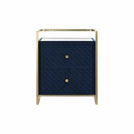 Mesita De Noche Glam DKD Home Decor Azul Dorado 35 x 74 x 60 cm Precio: 163.99614. SKU: B1F4QHGGM9