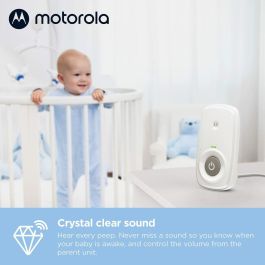 Motorola MOT5055374709993 Monitor de Audio para Bebés AM21 con Alcance 300m, Color Blanco