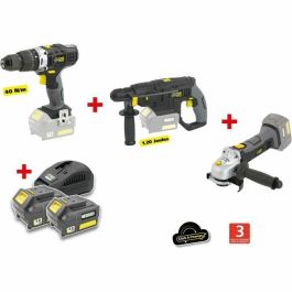 Fartools PACK X-FIT 'BIG WORK' 3 Máquinas 18V + 2 Baterías 18V 3.0Ah: Taladro/destornillador XF-IMPACT2, Martillo perforador XF-HAMMER, Amoladora angular XF-GRINDER Precio: 250.49999953. SKU: B13ST3F4MN