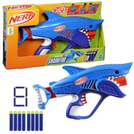 Pistola nerf sharkfire 23x40 cm ¡con un diseño impresionante de tiburón!