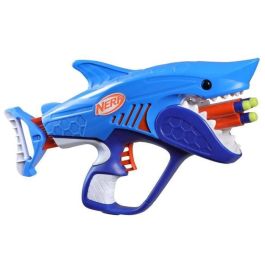 Pistola nerf sharkfire 23x40 cm ¡con un diseño impresionante de tiburón!