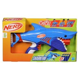 Pistola nerf sharkfire 23x40 cm ¡con un diseño impresionante de tiburón!