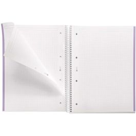 Bloc Miquelrius Emotions Notebook 1 Micro.Tapa Extra A4 80H 90G Cuadric.5X5 Lavanda 5 unidades