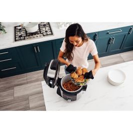 Ninja OL750EU Olla Eléctrica Multifunción 14 en 1 7.5L SmartLid Multi Cooker Foodi MAX, Cocina a Presión y Freidora de Aire