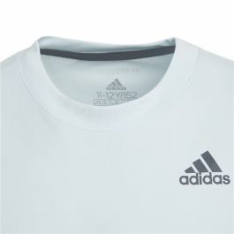 Camiseta de Manga Corta Infantil Adidas Club Tennis 3 bandas Blanco