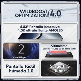 POCO F7 5G Smartphone Android 17,4 cm (6.83") 12 GB RAM 256 GB Plata