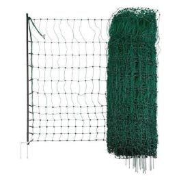 KERBL Red para pollos 50 m - 106 cm - doble punta - verde - no eléctrica KERBL Red para pollos 50 m - 106 cm - doble punta - verde - no eléctrica