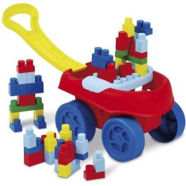 Ecoiffier 7714 Carro de Juguetes Les Maxi, 40 Ladrillos de Construcción con Tableta Base de Juego, para +12 meses
