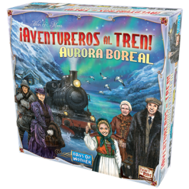 Days of Wonder DW720837 ¡Aventureros al Tren! Aurora Boreal - Juego de Mesa para 2-5 Jugadores, Edición Española