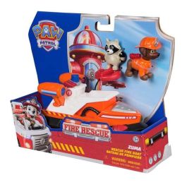 Paw Patrol Vehículo de Rescate de Bomberos Fire Rescue - Juguete Modelos Surtidos para Niños +3 Años - Medidas 20,3x25,4x8,13 cm