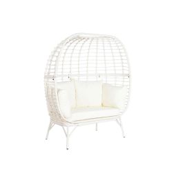 Sillon Terraza Y Jardin DKD Home Decor Blanco 68 x 146 x 130 cm Sillon Terraza Y Jardin DKD Home Decor Blanco 68 x 146 x 130 cm