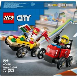 Lego City Set de Construcción: Coches de Carreras y Camión de Bomberos para emocionante aventura Pizza vs. Rescate. Ideal para niños +5 años Precio: 10.50000006. SKU: B1JN3EWARH