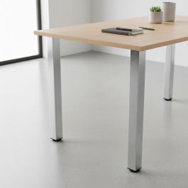 Herrajes Alk Rigo 60X60-710 Juego 4 Patas Regulables para Mesa Fija, Cromo