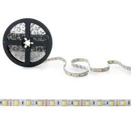 Tira de 60 LEDs 72W 4.000Lm CRI85 6000ºK SMD5050 12VDC IP20 Cálido/Frío x5M 40.000H [CA-5050-12VCWWW-IP25]