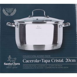 Santa Clara Cacerola con Tapa 20 cm Acero Inoxidable (2 Unidades)