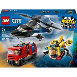 LEGO 60462 City Set de Construcción: Helicóptero, Camión de Bomberos y Submarino Modular - Juguete Infantil 7+ Años Precio: 65.68999976. SKU: B16A4QDZ8C