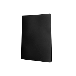 Liderpapel Carpeta Escaparate Polipropileno DIN A3 Negro Opaco con 40 Fundas