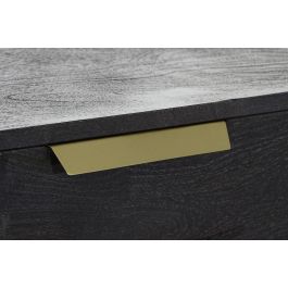 DKD Home Decor Buffet Moderno Negro Dorado 41 x 77 x 145 cm