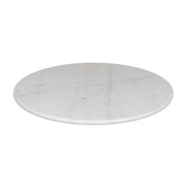 Tablero Mesa Redondo Blanco Mármol Salón 70 X 70 X 1,80 cm