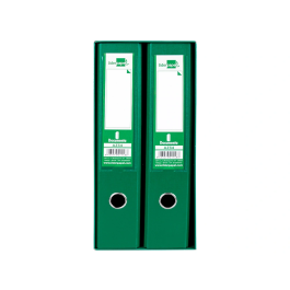 Liderpapel Archivador Folio 2 Anillas Mecanismo de Palanca 75mm Verde
