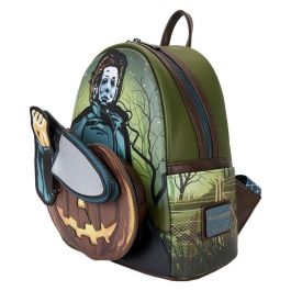 Loungefly Mochila Michael Myers Halloween Piel Vegana 26cm – Brilla en la Oscuridad y Monedero Extraíble