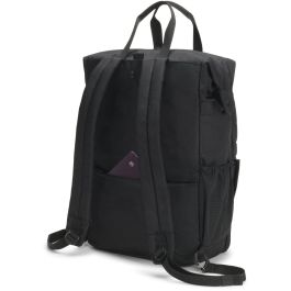 DICOTA Eco Backpack Dual GO Mochila para Portátil 13-15.6" Negro de PET Reciclado con Compartimento para Tablet y Bolsillo Frontal