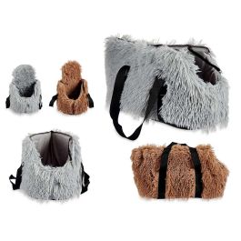 Transportín para Mascota Suave Mascow 25x23x45 cm - Gris/Marrón, Poliéster (6 Unidades) Precio: 63.89000013. SKU: B14TJNLDYP