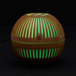 Difusor Esfera Luminoso Madera Home Deco Factory