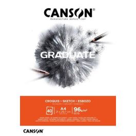 Bloc De Dibujo Canson Graduate Croquis Encolado Grano Fino A4 96G 40H 5 unidades Precio: 29.5000004. SKU: B13KZ5VDPS