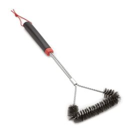 Weber 6278 Cepillo de Cerdas de Acero 46cm para Limpieza de Parrillas Negro/Naranja/Plata